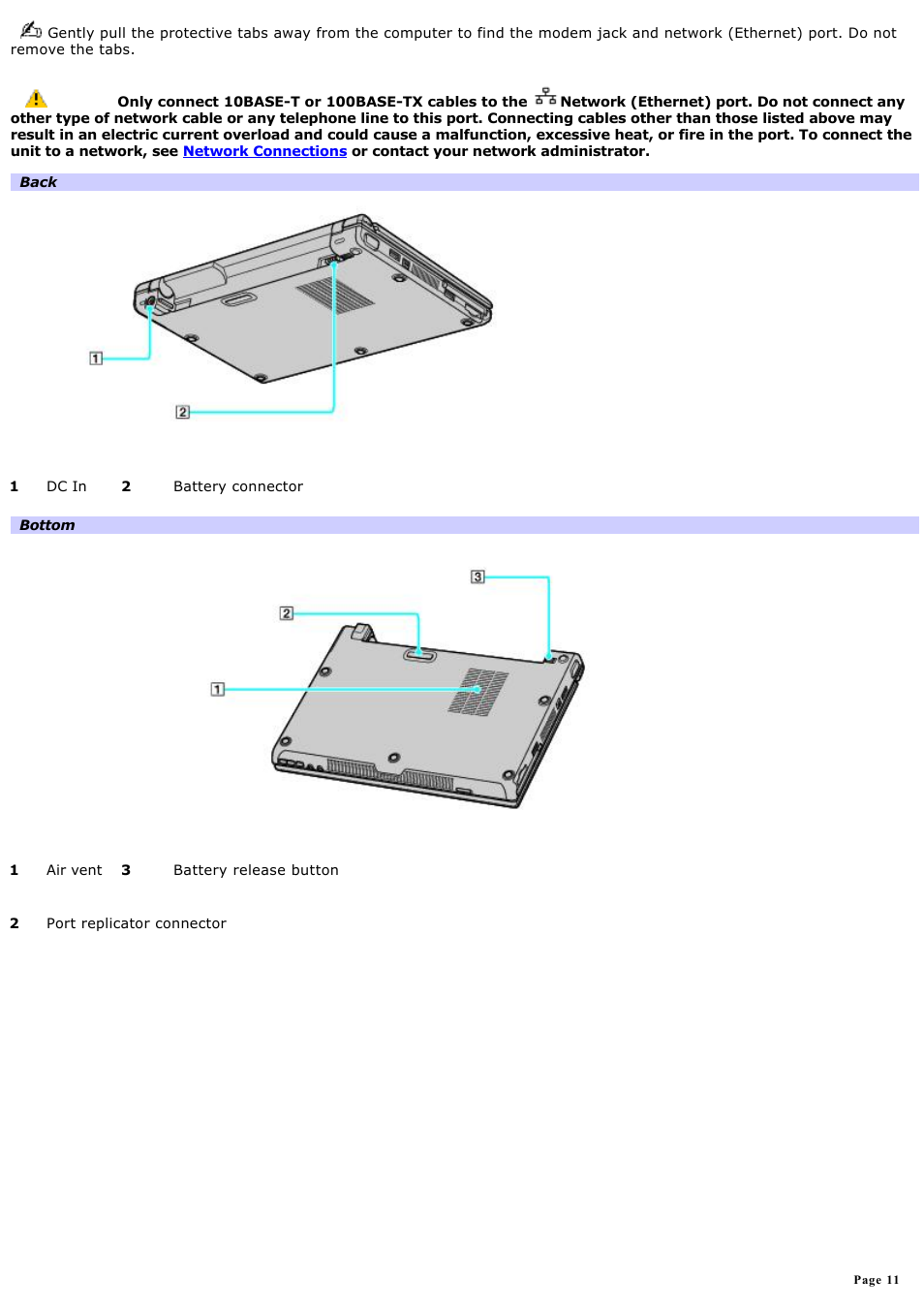 Sony VGN-T150 User Manual | Page 11 / 220