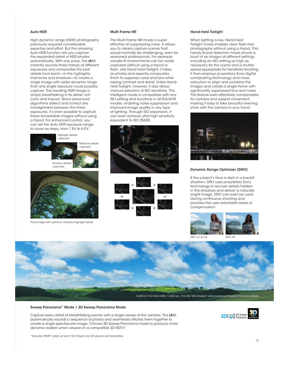 Sony SLT-A65VL User Manual | Page 13 / 20