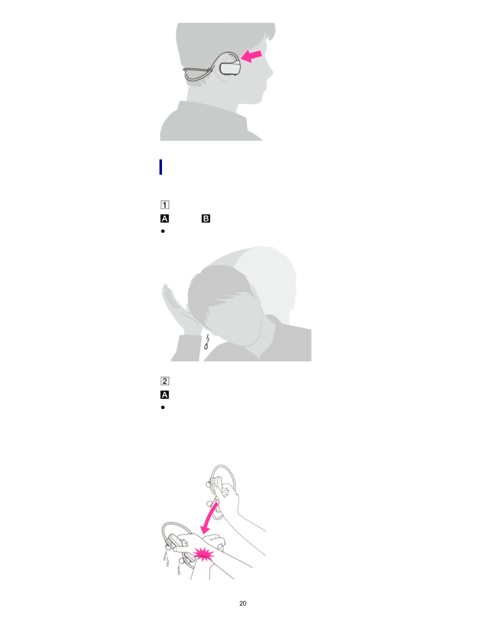 If the sound becomes muffled during swimming | Sony NWZ-W274S User Manual | Page 20 / 101