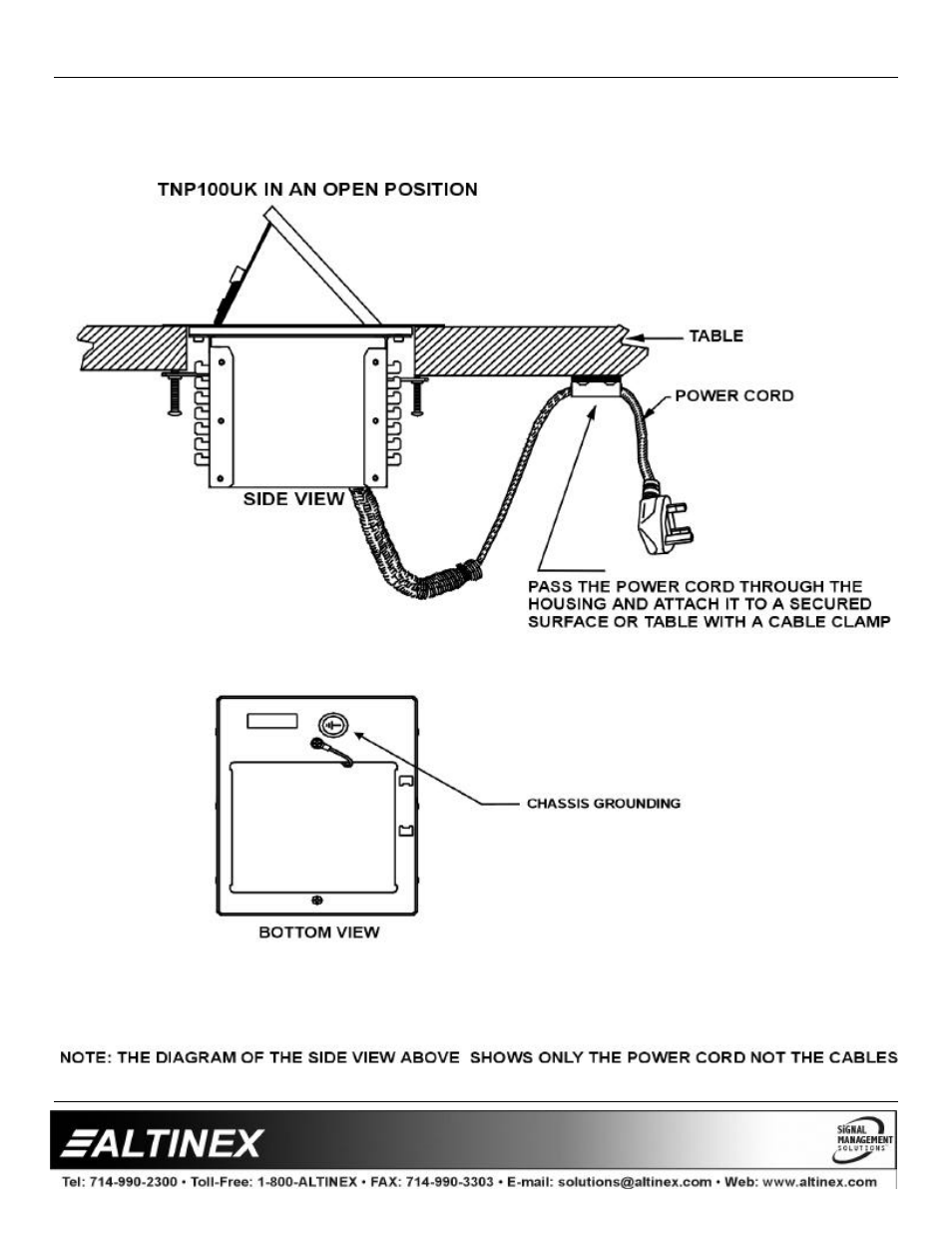 Accessories | Altinex Tilt `N Plug Interconnect Box TNP100UK User Manual | Page 8 / 13