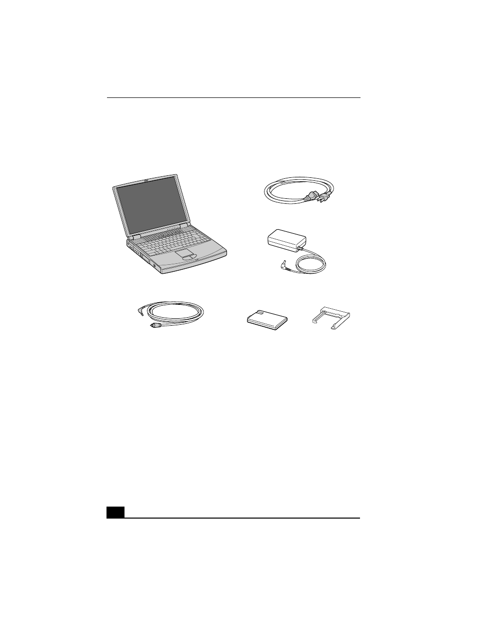 Unpacking your notebook | Sony PCG-F650 User Manual | Page 13 / 121