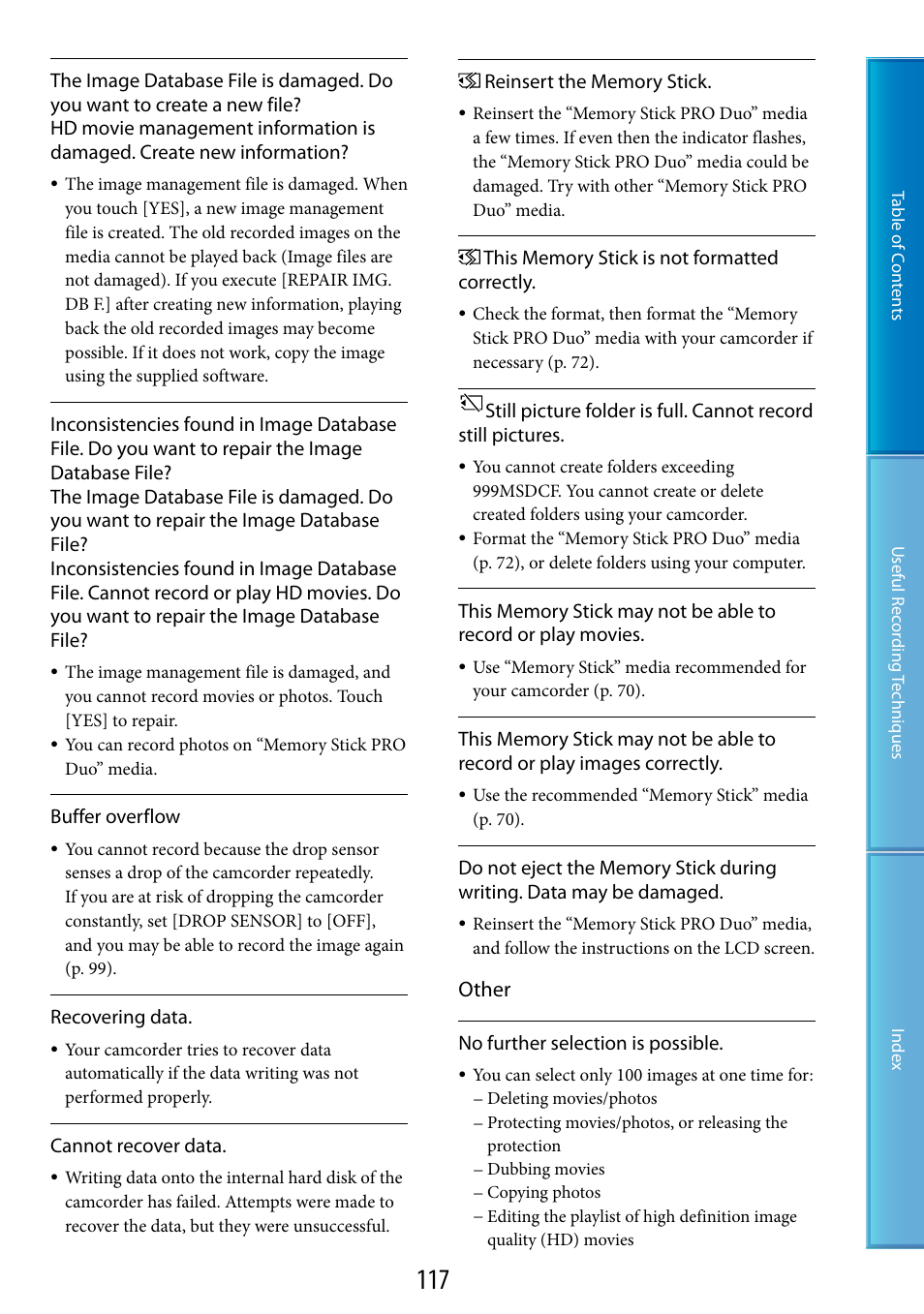 Other | Sony HDR-XR520V User Manual | Page 117 / 136
