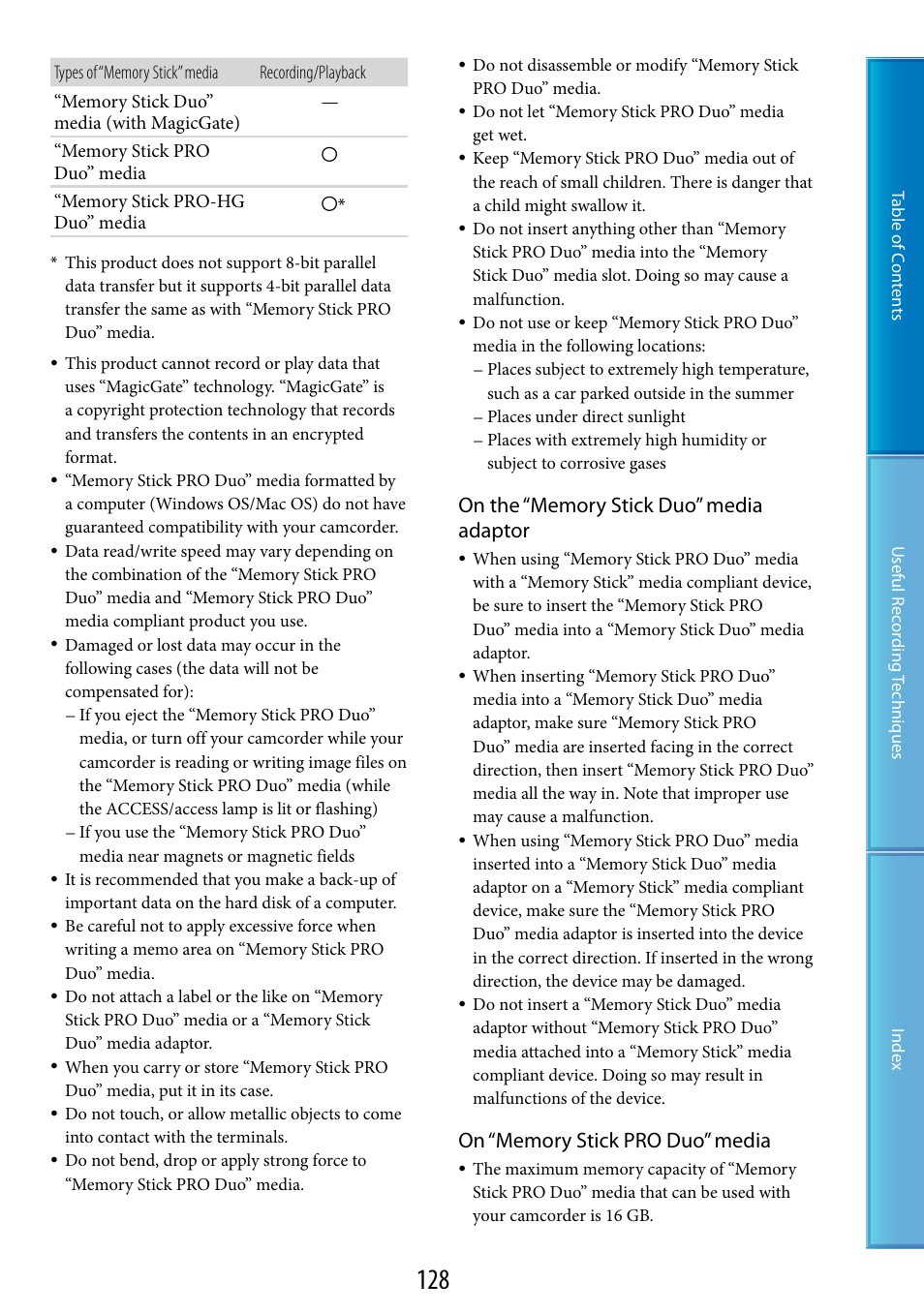 Sony HDR-XR520V User Manual | Page 128 / 136