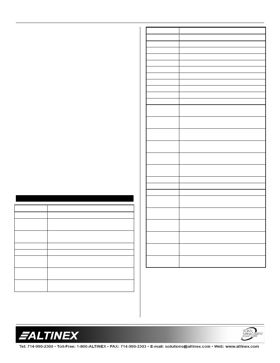 I.d. bit switch 1& 2, Accessories, Interfaces | Altinex VA6831FC User Manual | Page 10 / 12