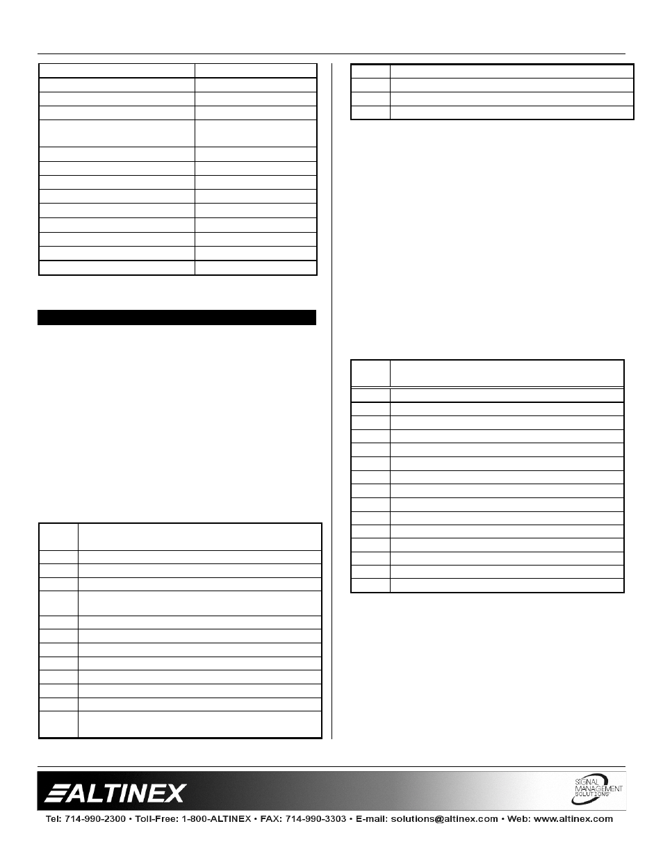 Interfaces | Altinex VA6831FC User Manual | Page 5 / 12