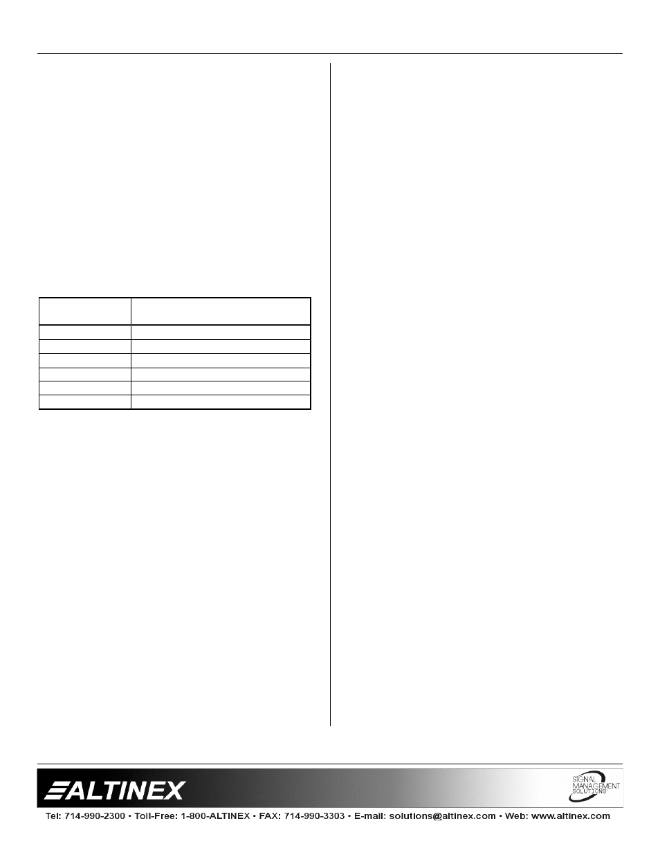 Connectors, Input selection switch, Horizontal position adjustment | Audio, Bandwidth, Interfaces | Altinex VA6831FC User Manual | Page 7 / 12