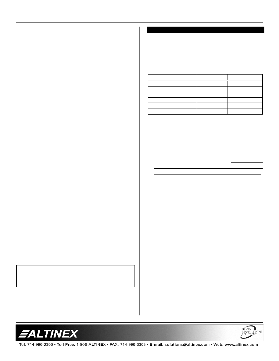 Operation, Sync on green output switch, Horizontal delay removal | Interfaces | Altinex VA6831FC User Manual | Page 9 / 12