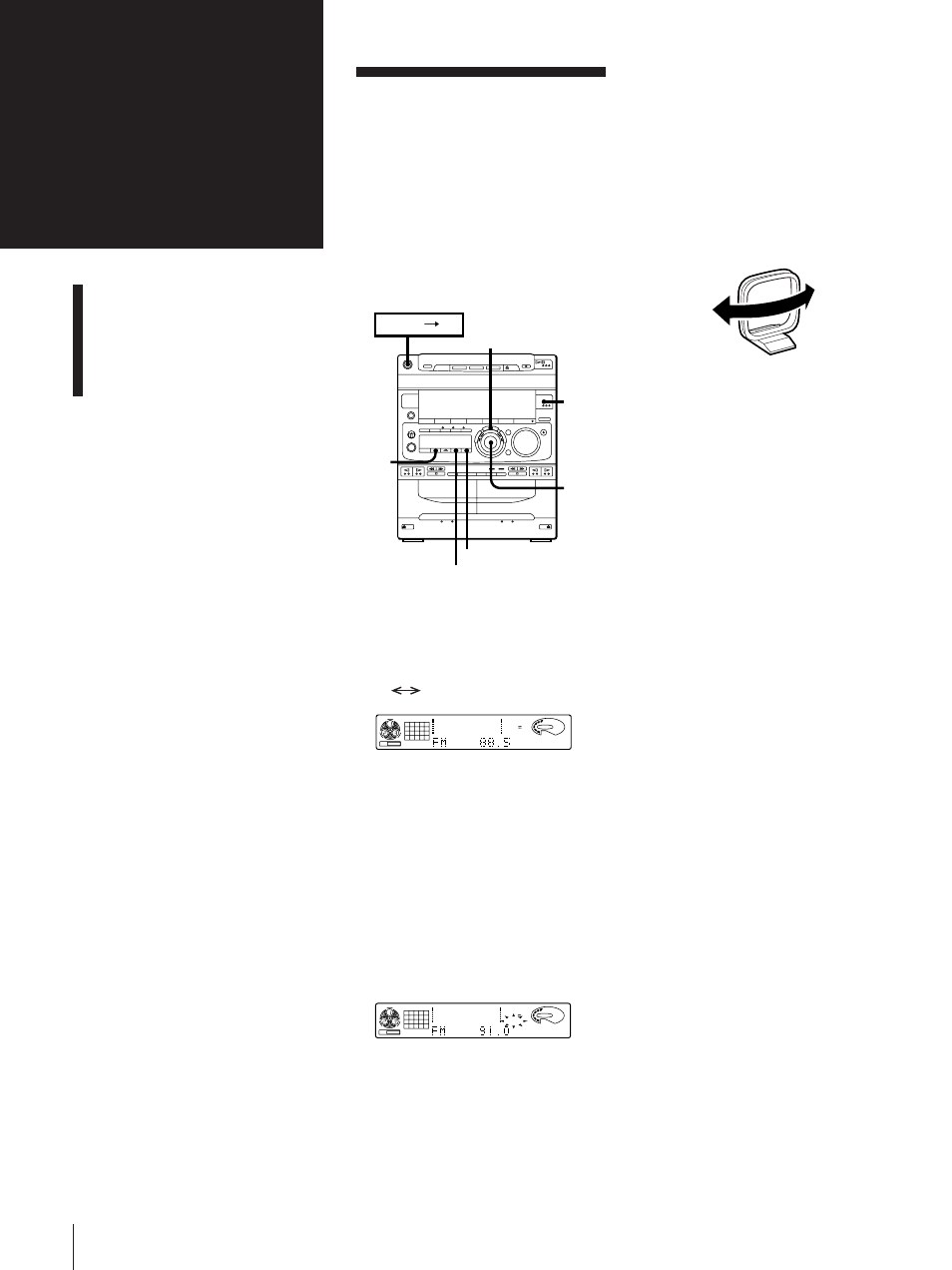 The radio, Chapter 3, 12 listening to the radio | Sony MHC-771 User Manual | Page 13 / 32