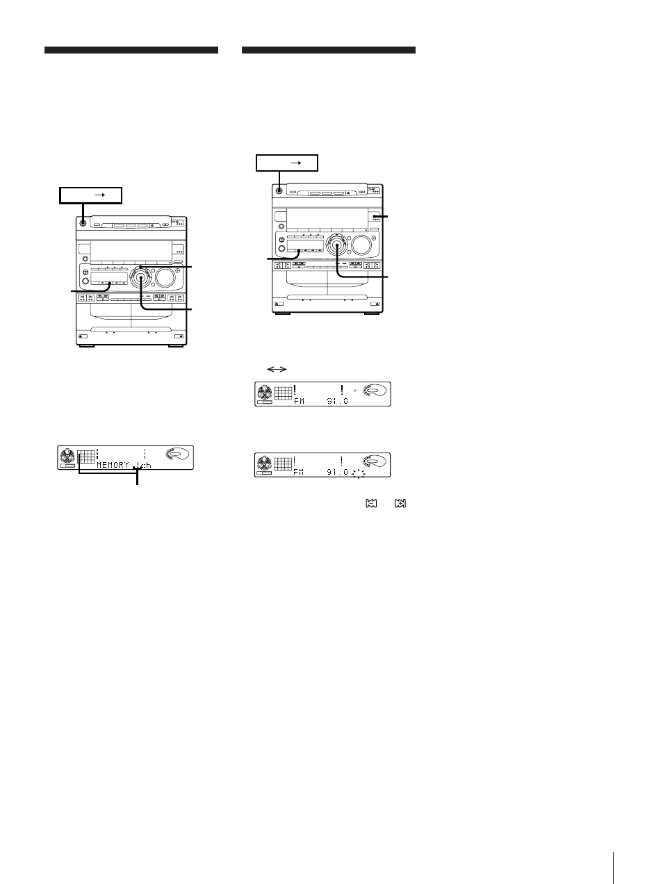 13 presetting radio stations, Playing preset radio stations | Sony MHC-771 User Manual | Page 14 / 32