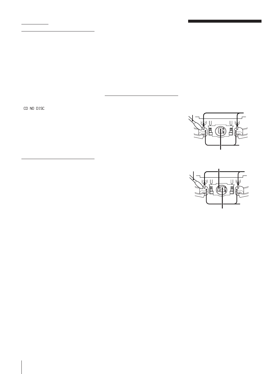 Maintenance, Restoring the factory settings, Cd player | General | Sony MHC-771 User Manual | Page 29 / 32