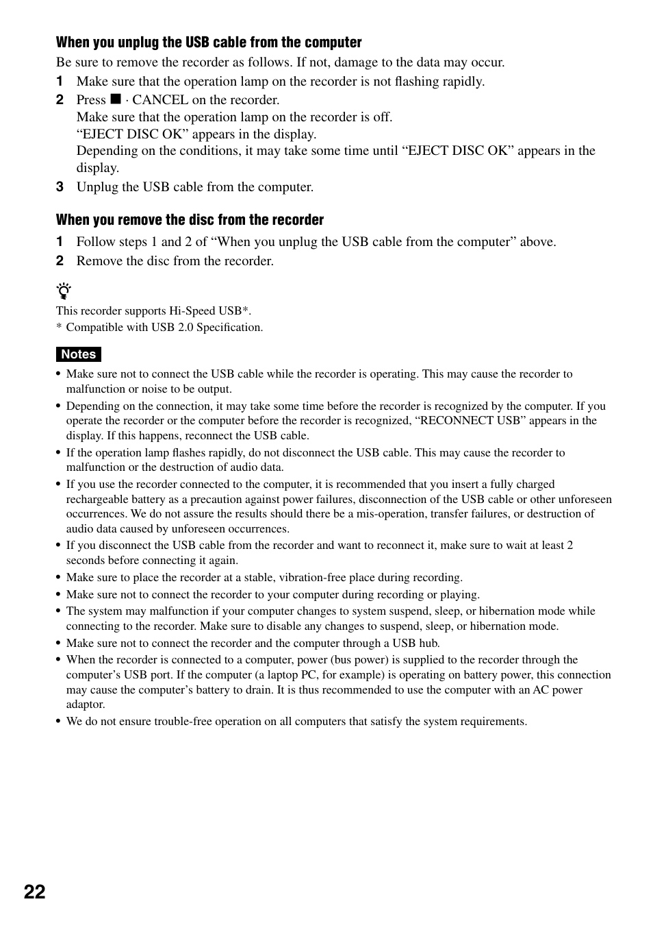 Sony MZ-RH1 User Manual | Page 22 / 88