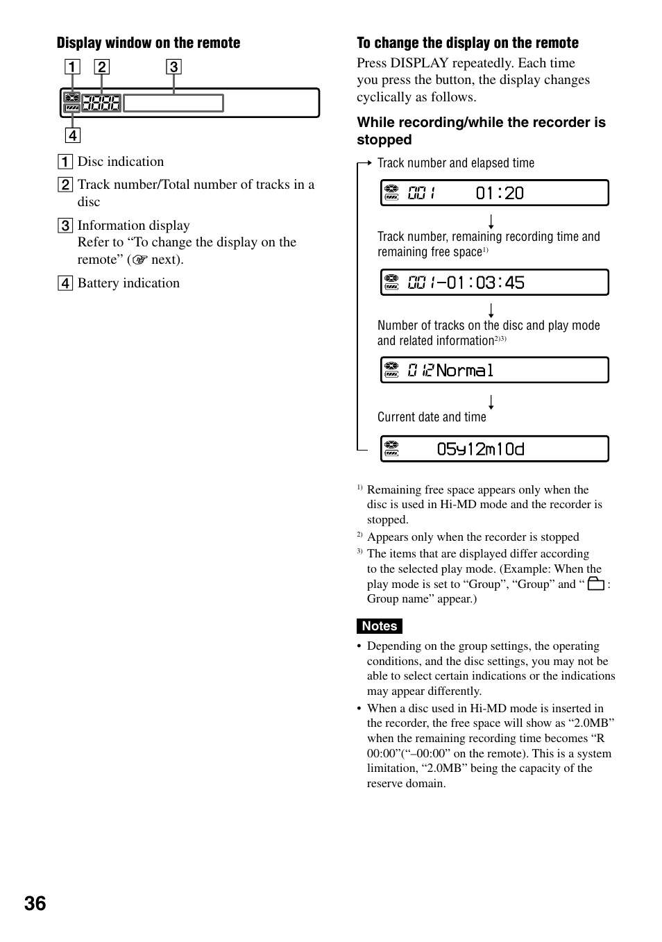 Sony MZ-RH1 User Manual | Page 36 / 88