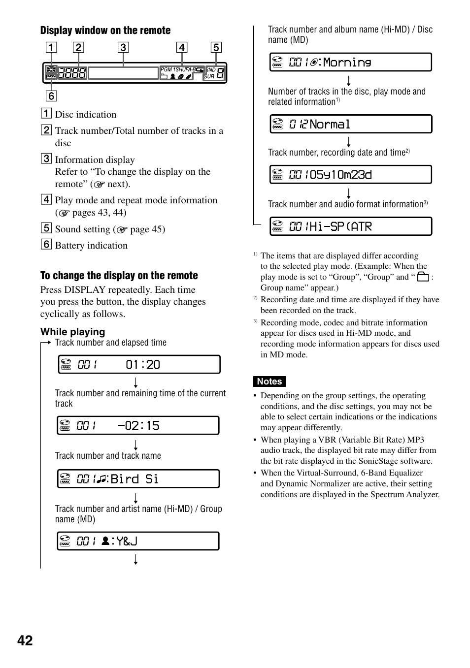 Sony MZ-RH1 User Manual | Page 42 / 88