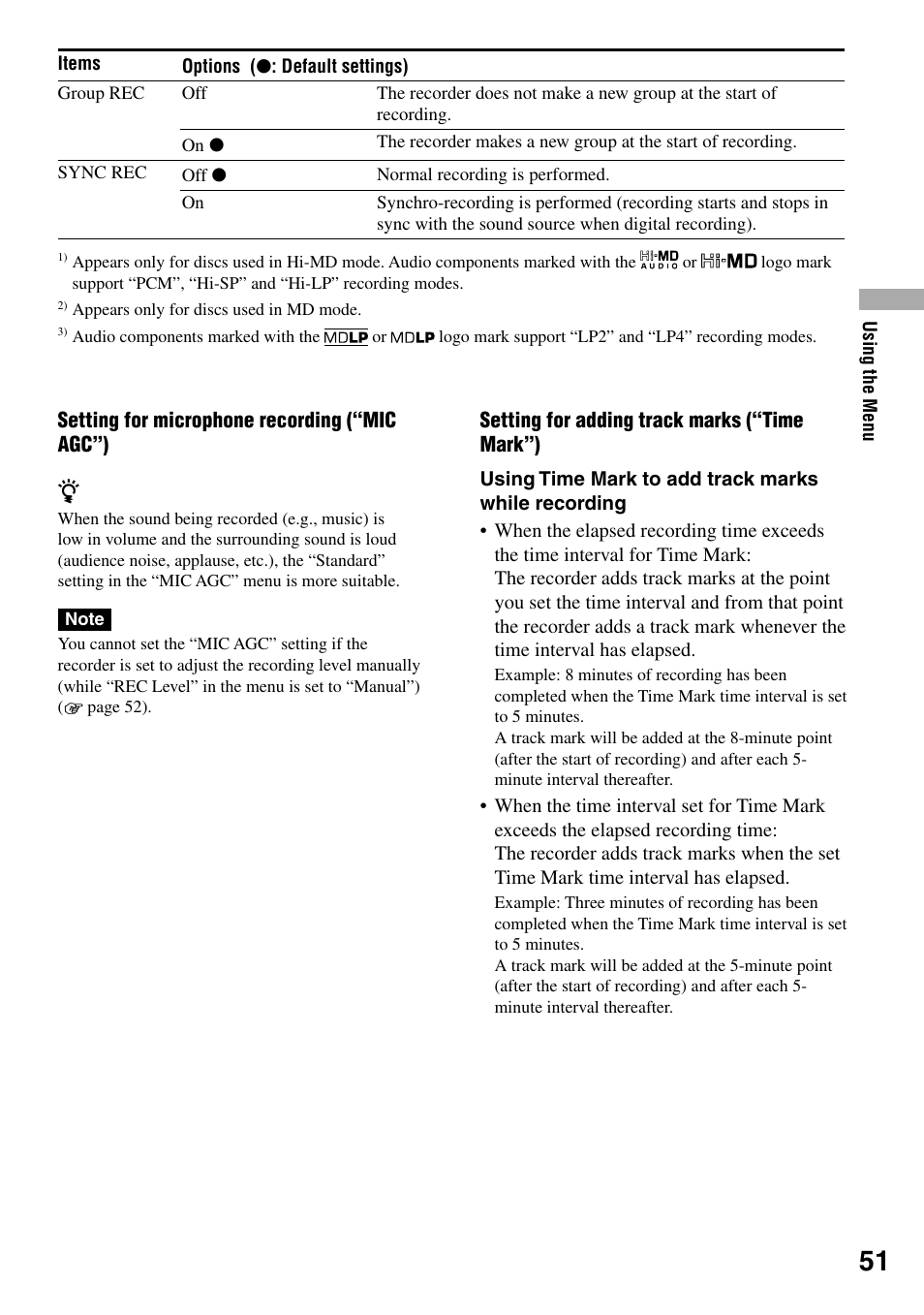 Sony MZ-RH1 User Manual | Page 51 / 88