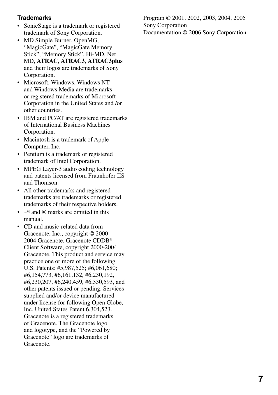 Sony MZ-RH1 User Manual | Page 7 / 88