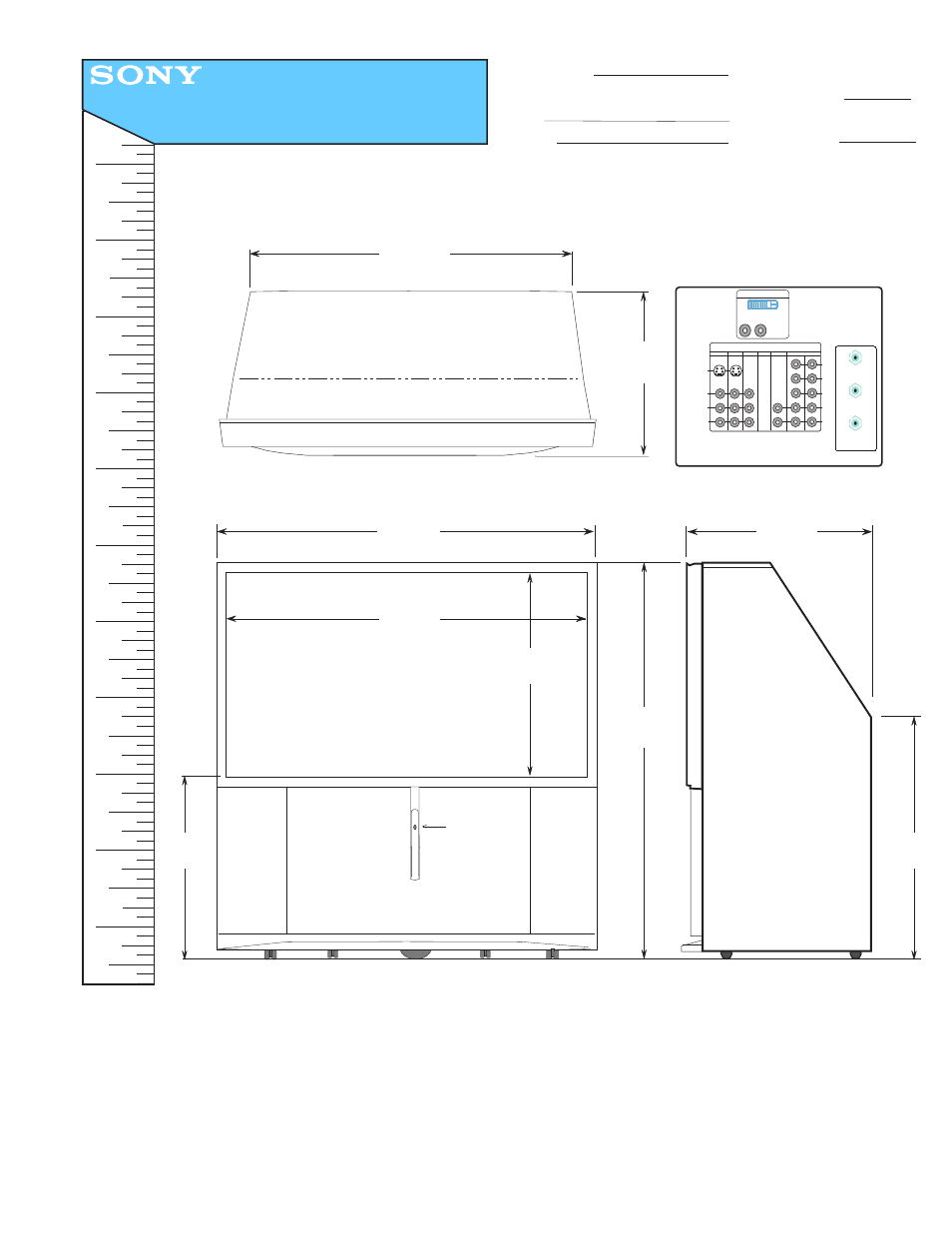 Sony KP-65WS510 User Manual | 1 page