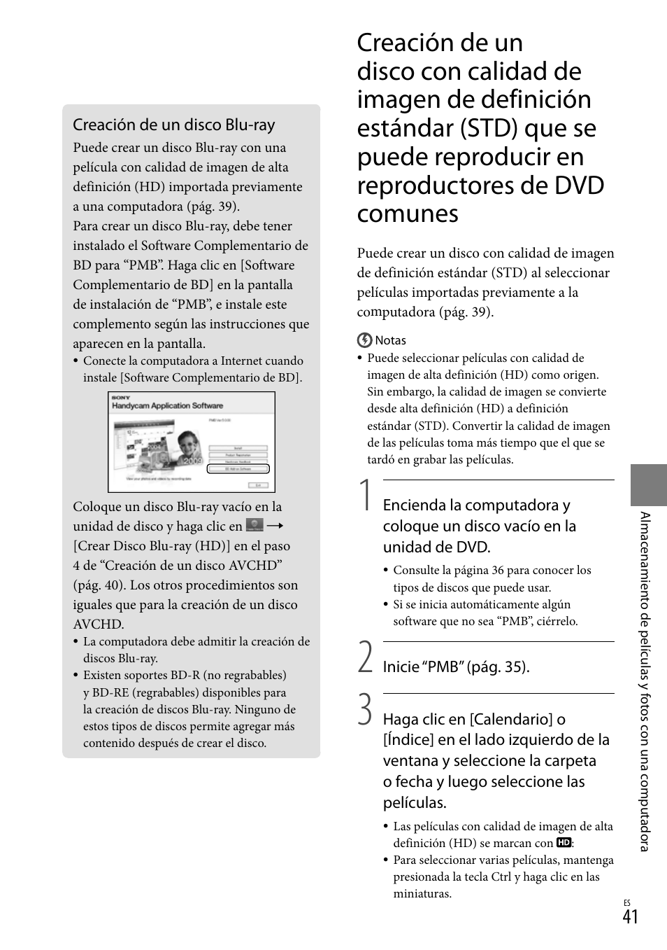 Creación de un disco blu-ray, Puede reproducir en reproductores de dvd comunes | Sony HDR-CX300 User Manual | Page 117 / 155