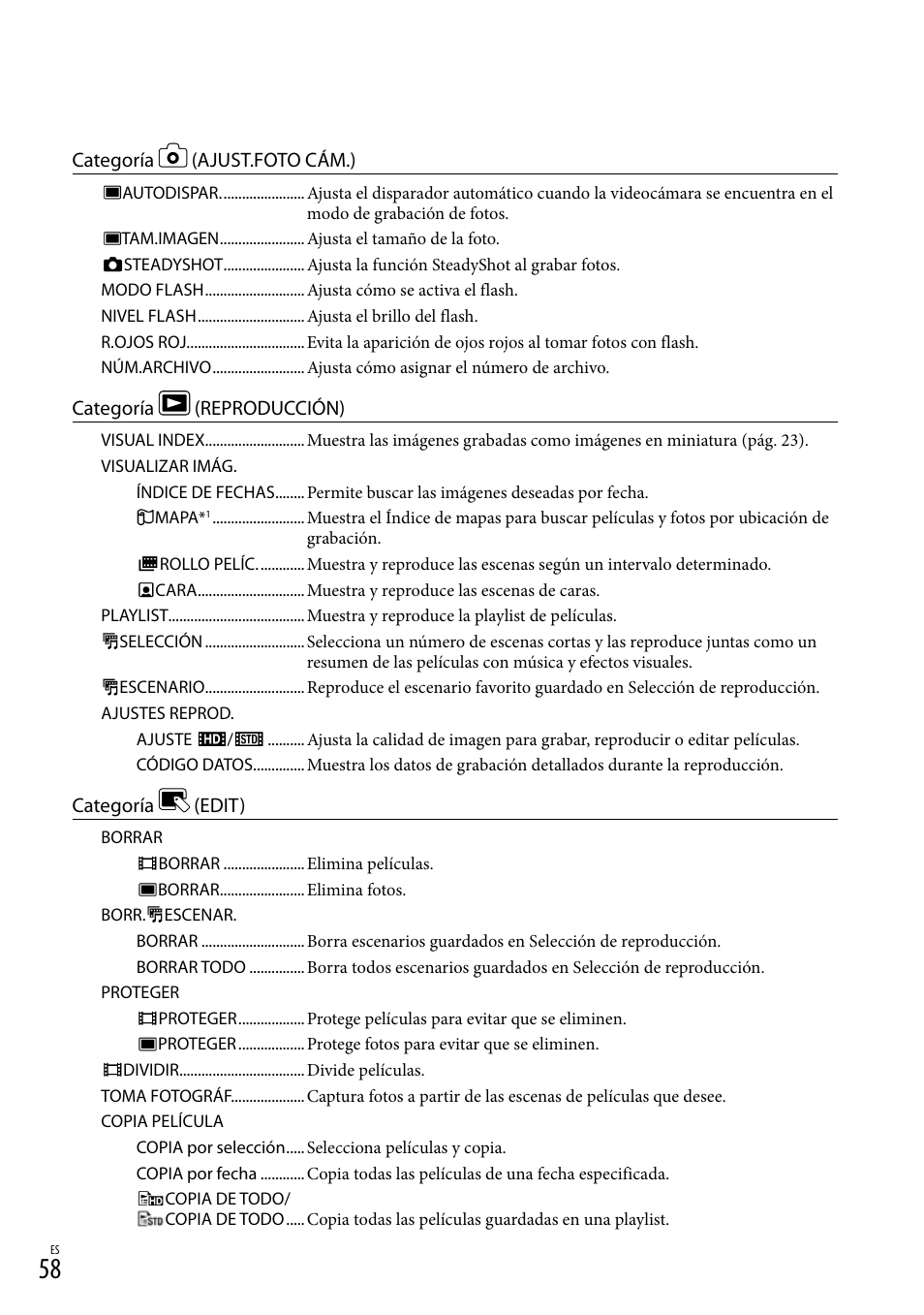 Sony HDR-CX300 User Manual | Page 134 / 155