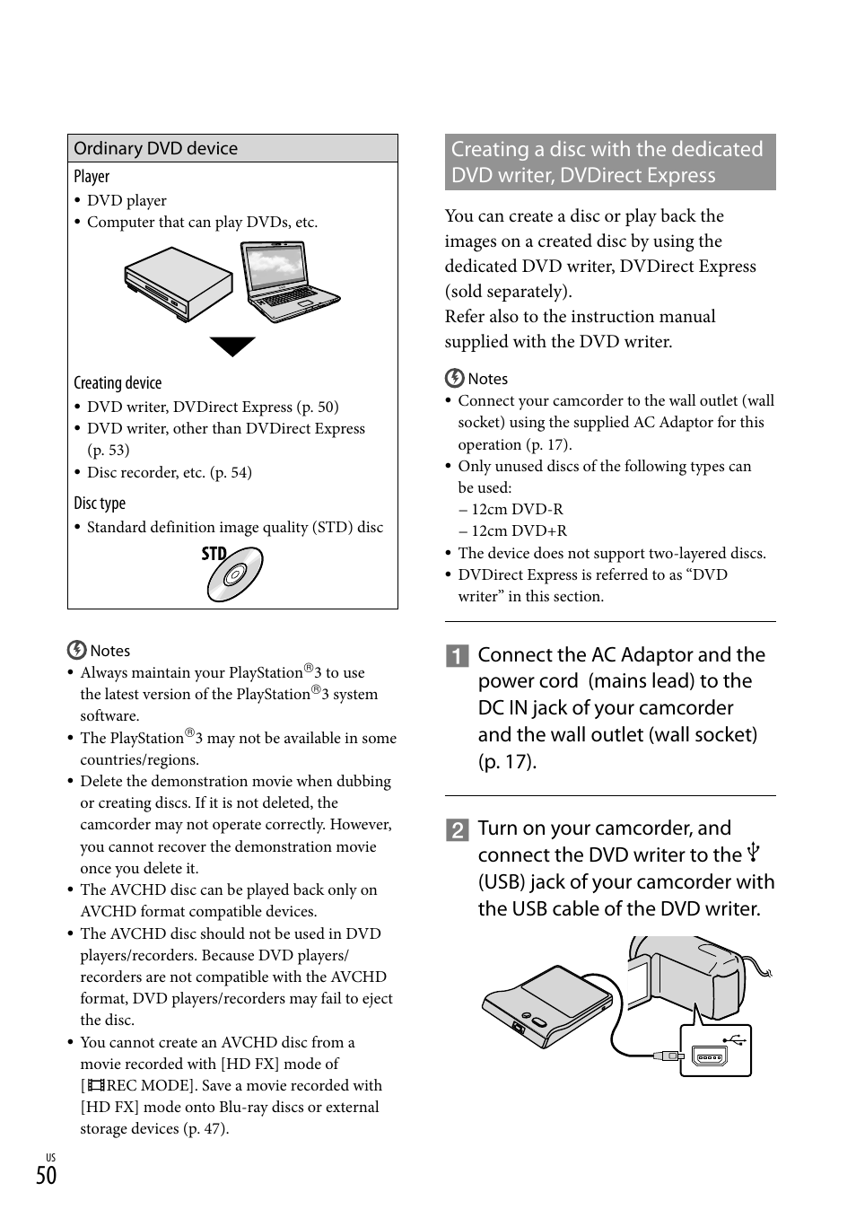 Sony HDR-CX300 User Manual | Page 50 / 155