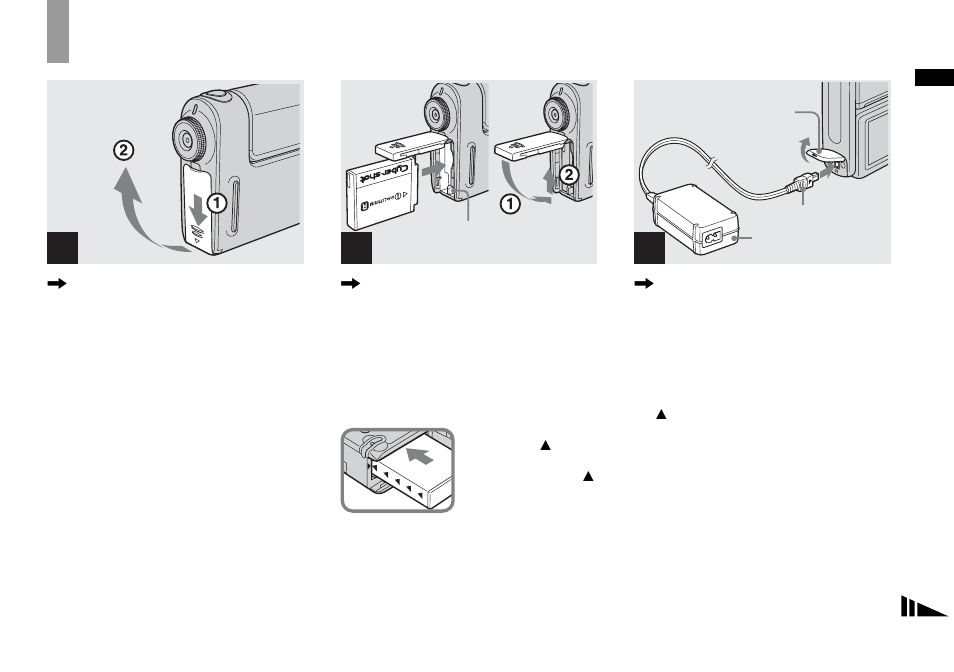 Getting started, Charging the battery pack | Sony DSC-F88 User Manual | Page 11 / 132