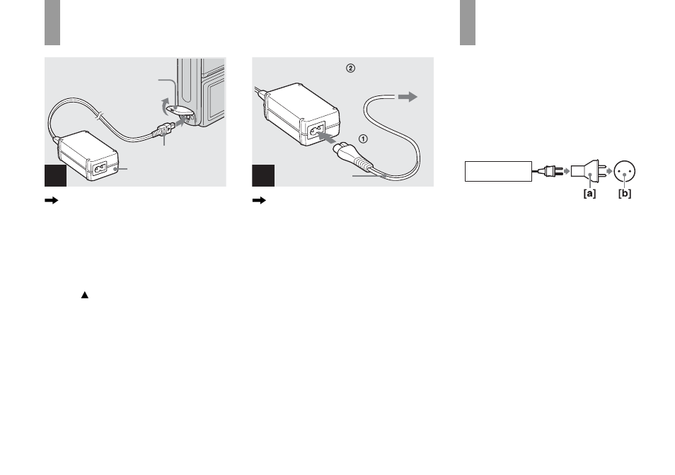 Using the ac adaptor, Using your camera abroad, Using the ac adaptor using your camera abroad | Sony DSC-F88 User Manual | Page 14 / 132