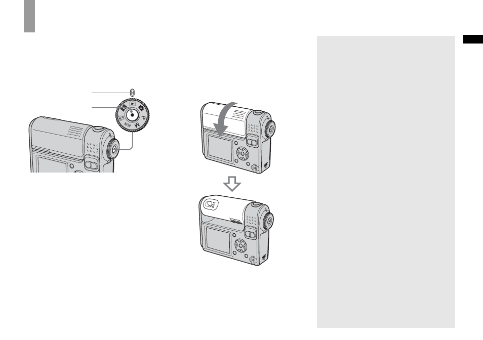 Turning your camera on/off | Sony DSC-F88 User Manual | Page 15 / 132