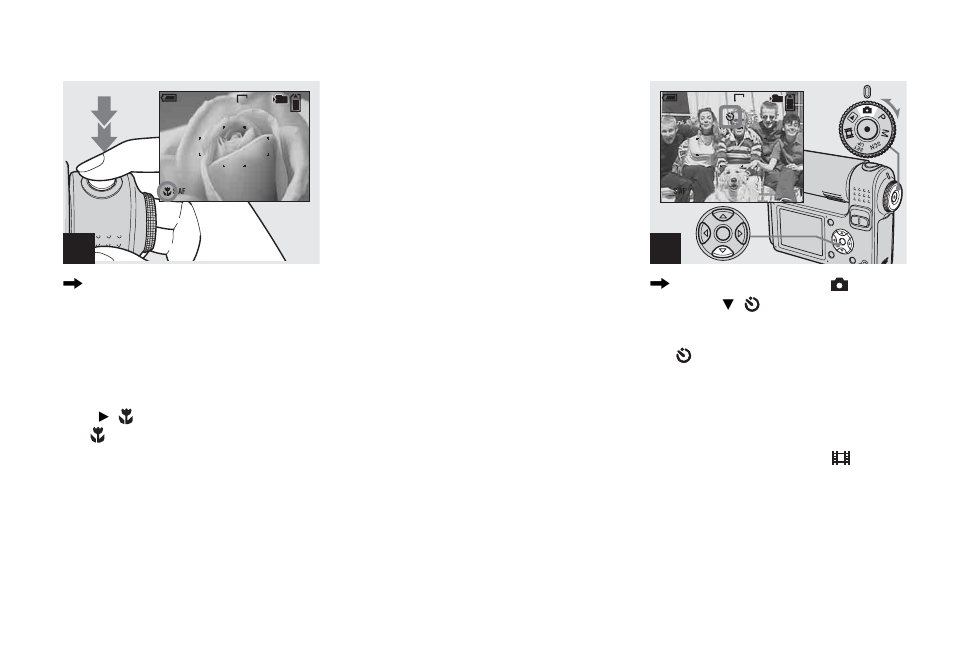 Using the self-timer | Sony DSC-F88 User Manual | Page 28 / 132