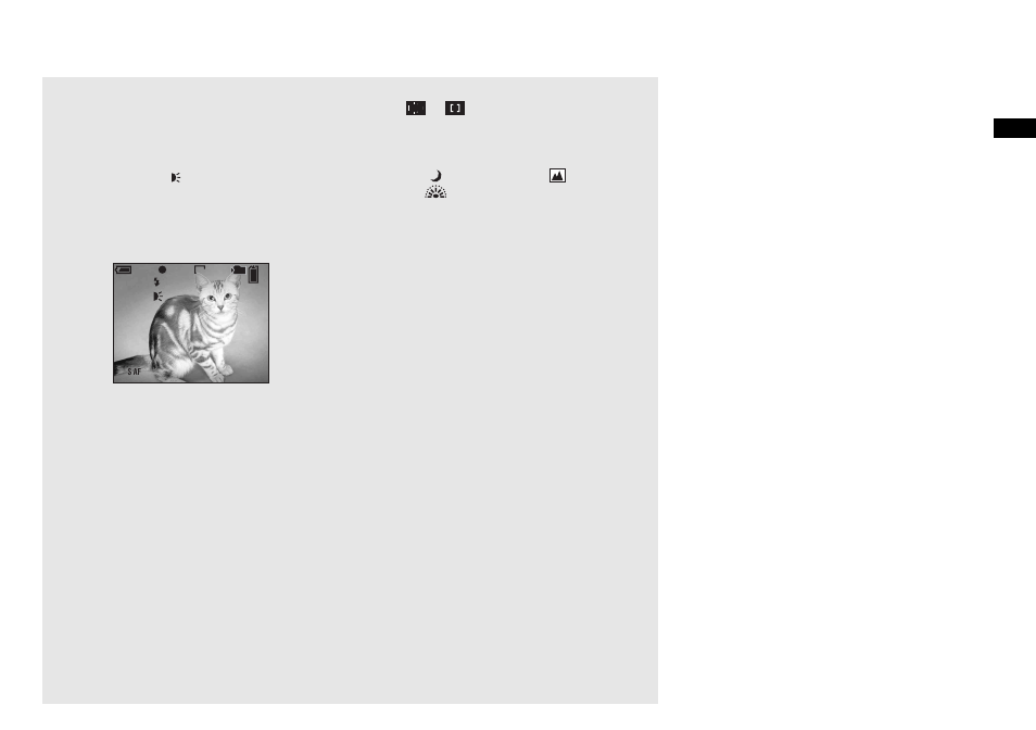 Shooting images with the af illuminator | Sony DSC-F88 User Manual | Page 31 / 132