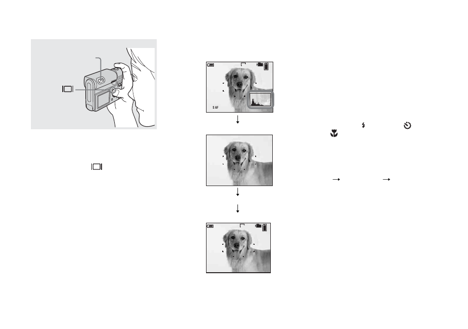 Shooting images with the finder | Sony DSC-F88 User Manual | Page 32 / 132