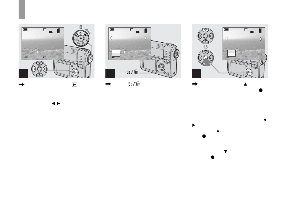 Deleting still images, Deleting images | Sony DSC-F88 User Manual | Page 42 / 132