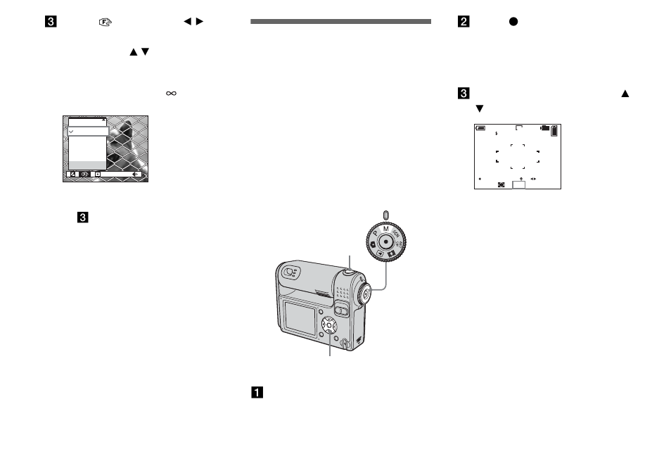 Shooting with manual shutter speed and, Aperture settings – manual exposure, Manual exposure | Sony DSC-F88 User Manual | Page 52 / 132