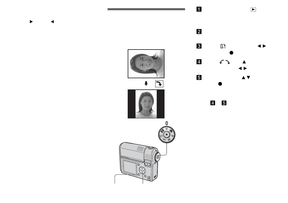 Rotating still images, Rotating still images – rotate | Sony DSC-F88 User Manual | Page 66 / 132