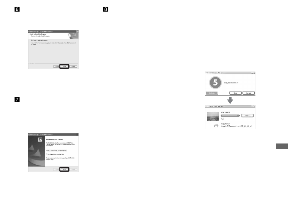 Copying images using “picture package, Copying images using, Picture package | Sony DSC-F88 User Manual | Page 95 / 132