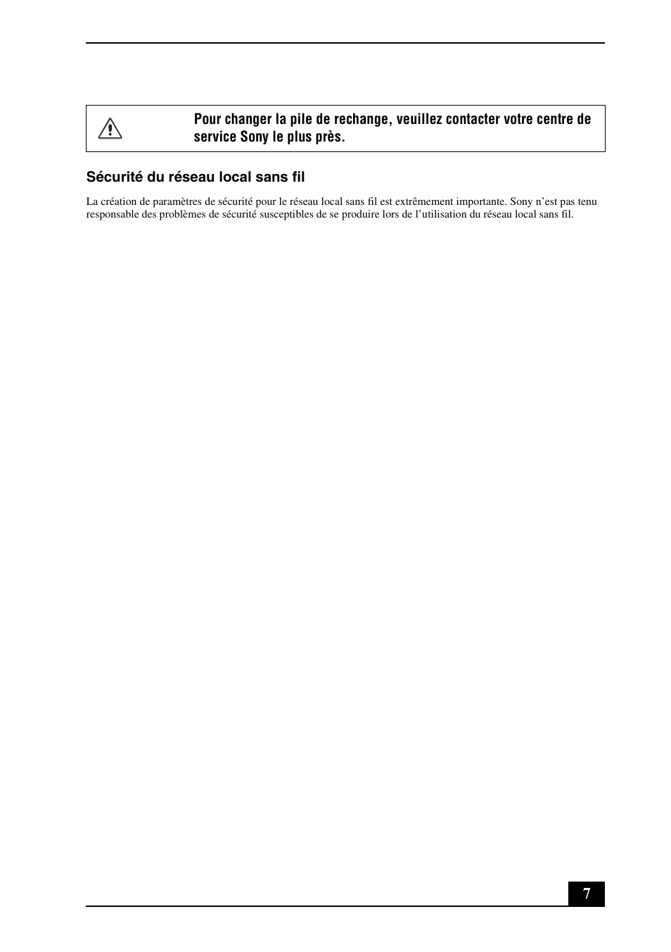 Sony VGN-P720K User Manual | Page 7 / 24