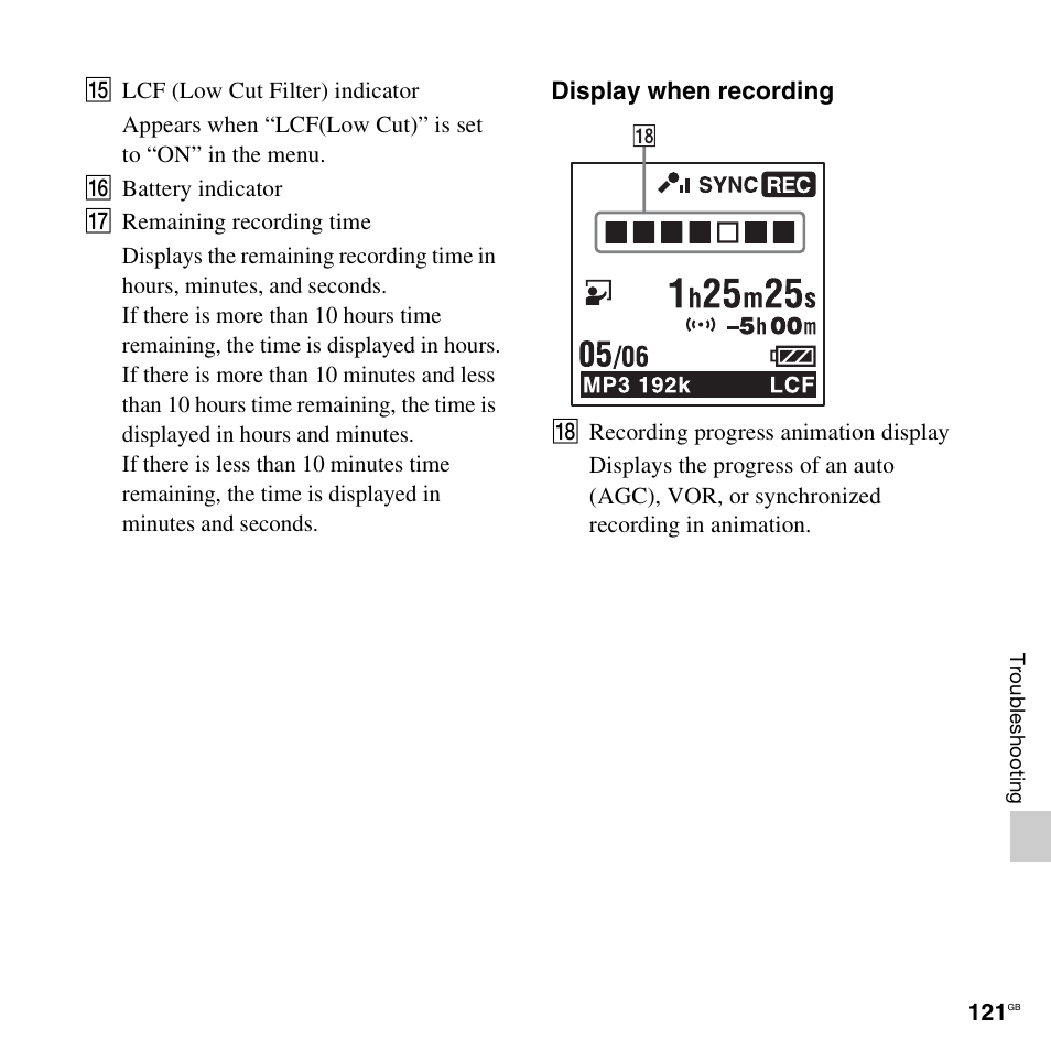 Sony ICD-UX512BLK User Manual | Page 121 / 128