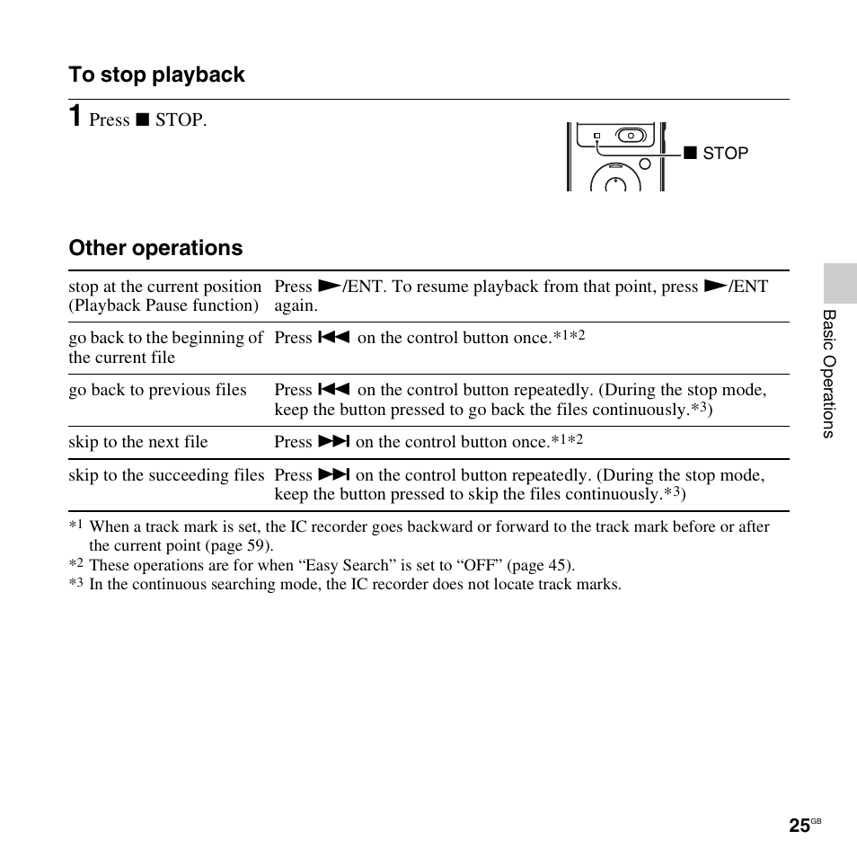 Sony ICD-UX512BLK User Manual | Page 25 / 128