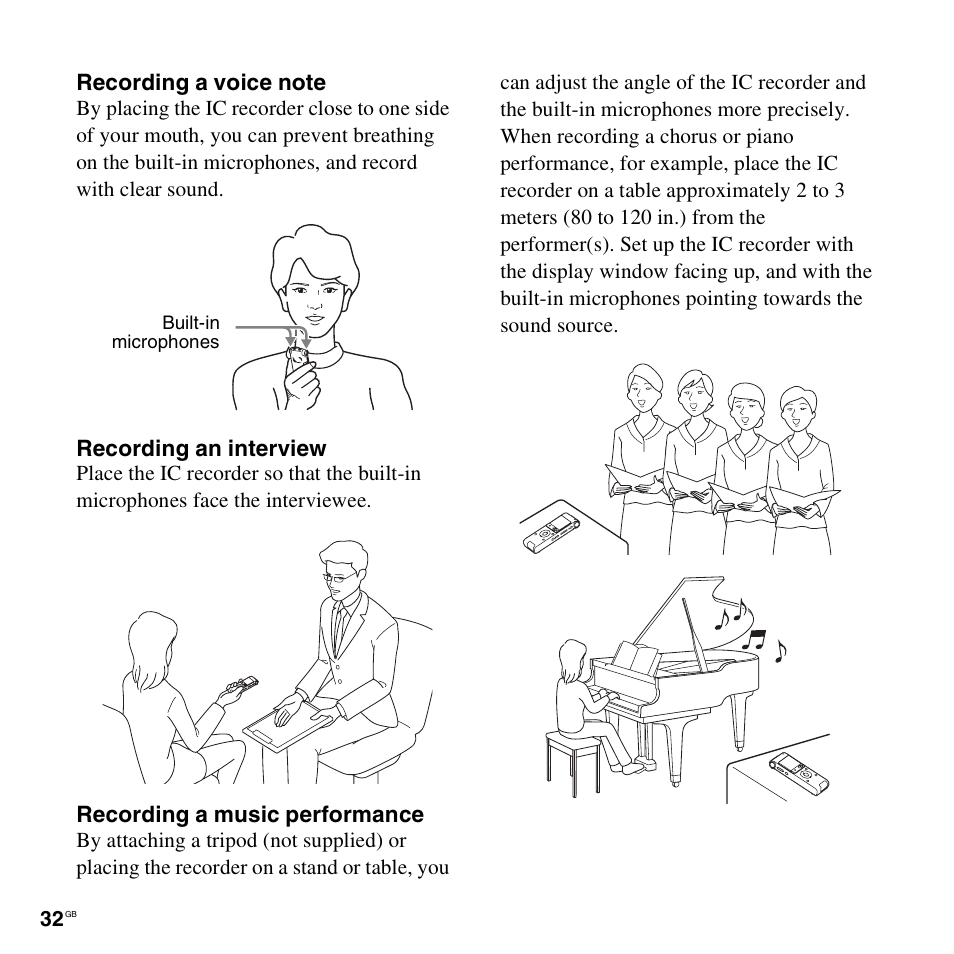 Sony ICD-UX512BLK User Manual | Page 32 / 128