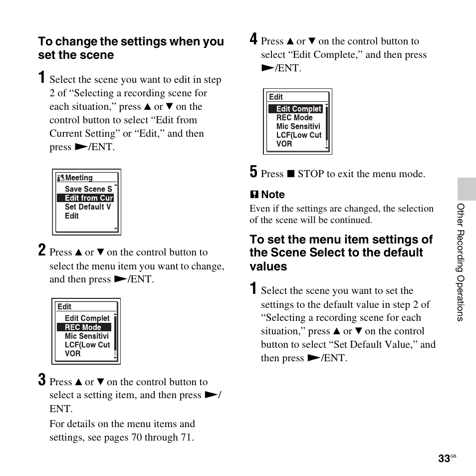 Sony ICD-UX512BLK User Manual | Page 33 / 128