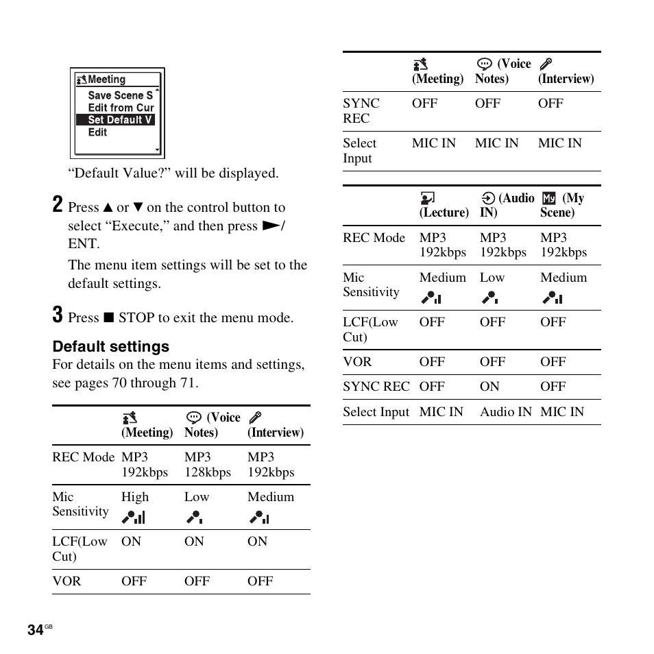 Sony ICD-UX512BLK User Manual | Page 34 / 128