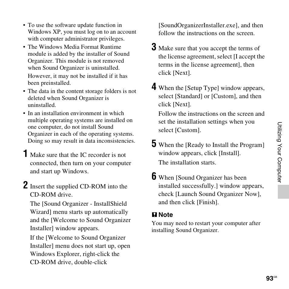 Sony ICD-UX512BLK User Manual | Page 93 / 128