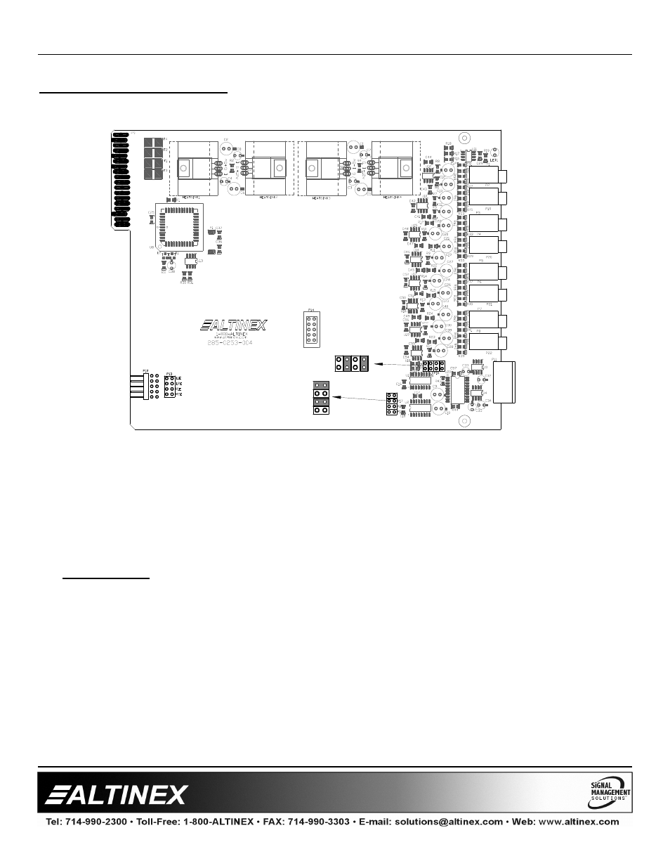 Multitasker, Default jumper settings shown | Altinex MT109-100 User Manual | Page 8 / 24