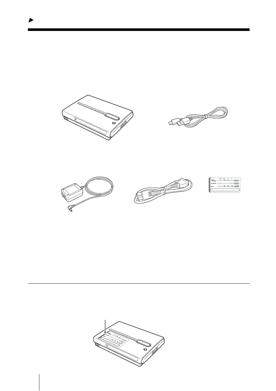 Preparations, Unpacking | Sony HDPS-M1 User Manual | Page 12 / 46