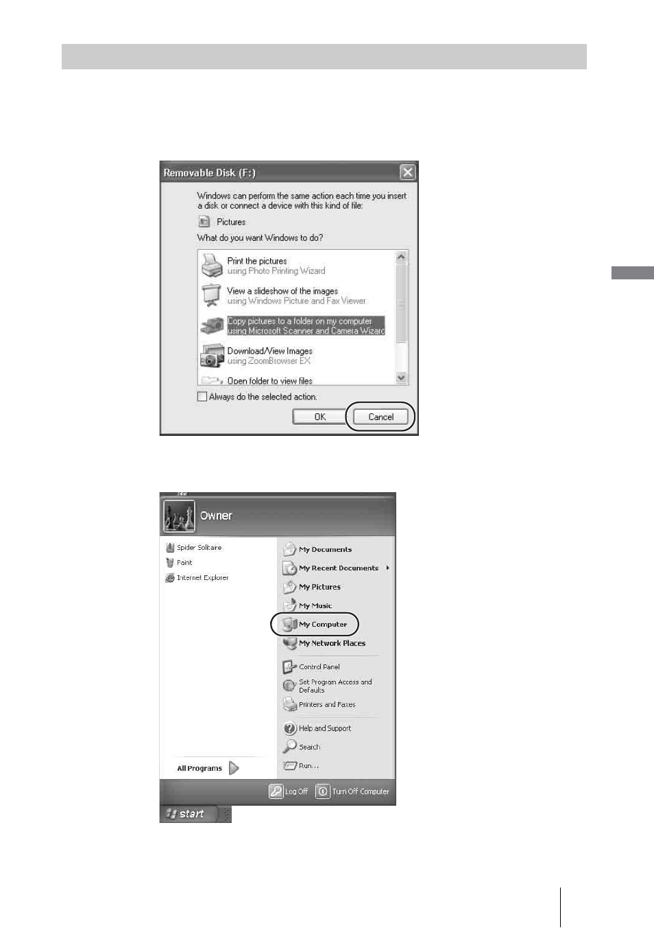 With windows xp | Sony HDPS-M1 User Manual | Page 31 / 46