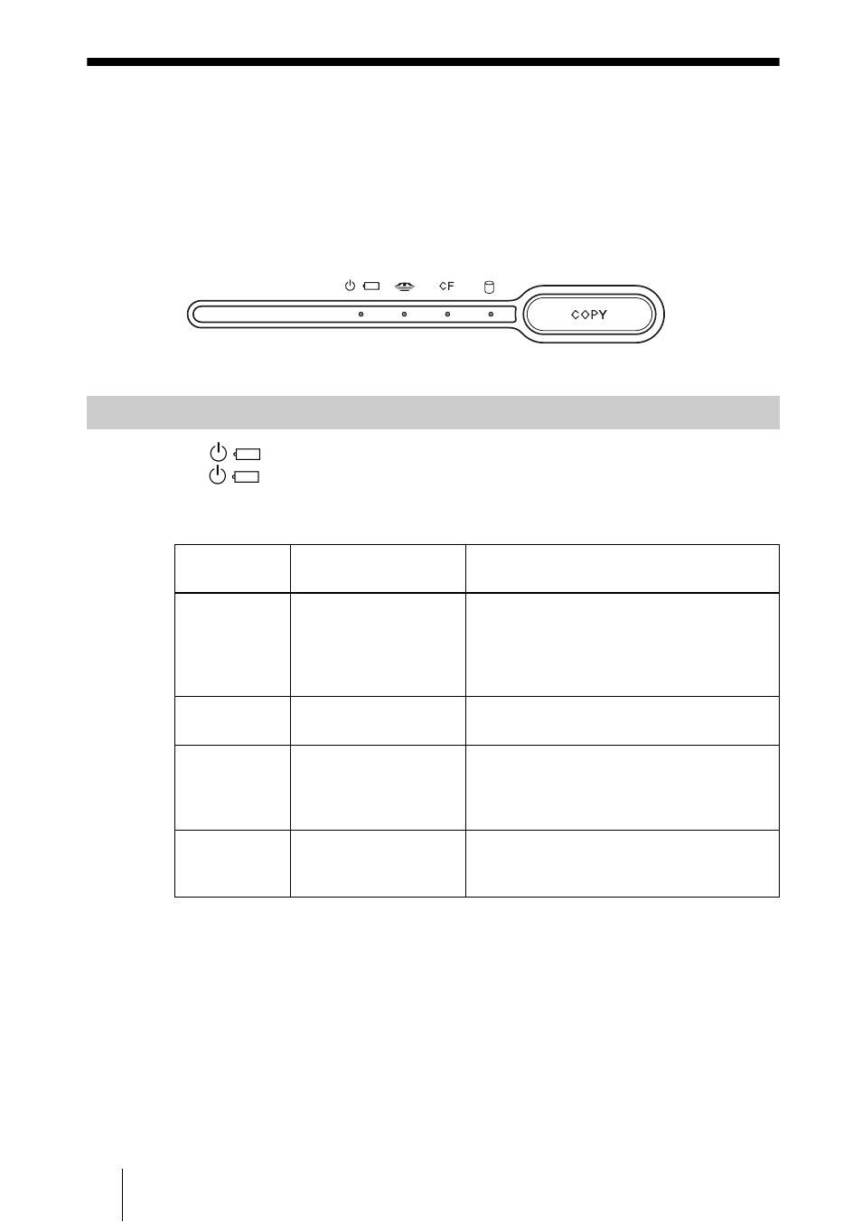 Meaning of the indicators, Remaining battery/charging indications | Sony HDPS-M1 User Manual | Page 44 / 46