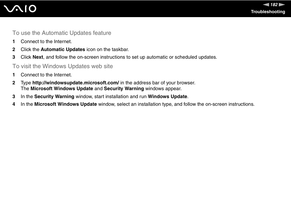 Sony VGN-AX570G User Manual | Page 182 / 237