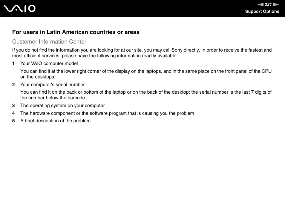 Sony VGN-AX570G User Manual | Page 221 / 237