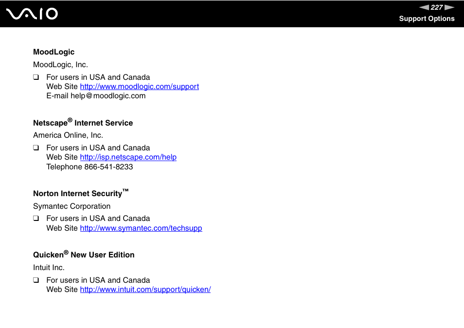Sony VGN-AX570G User Manual | Page 227 / 237