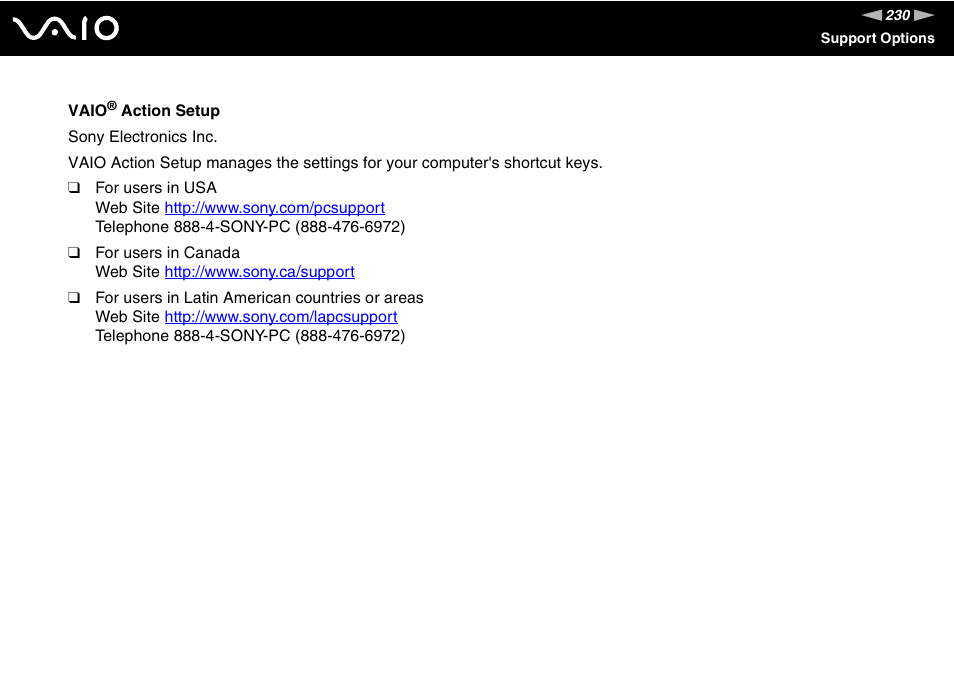 Sony VGN-AX570G User Manual | Page 230 / 237