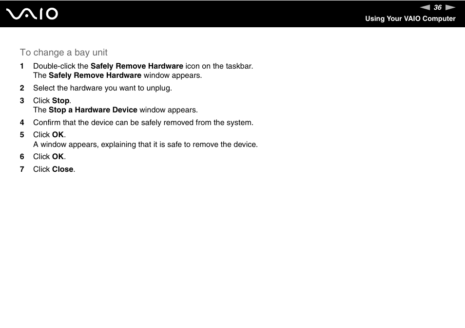 Sony VGN-AX570G User Manual | Page 36 / 237