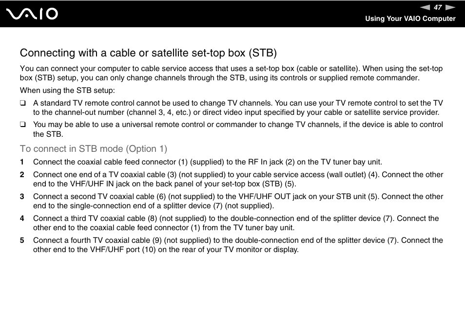 Sony VGN-AX570G User Manual | Page 47 / 237
